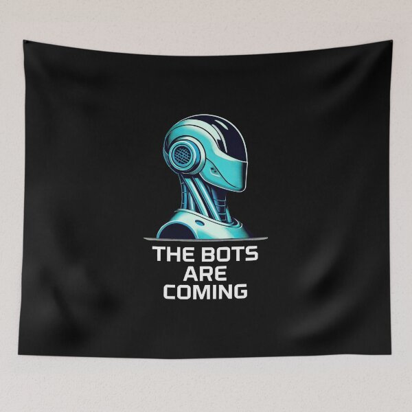 Item preview, Tesla bot designed and sold by TEEJAMBOREE.