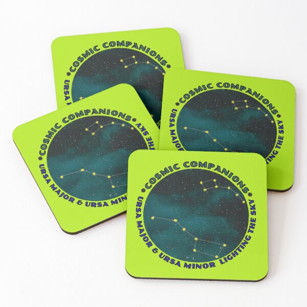 Item preview, Cosmic companions - Ursa Major & Ursa Minor lighting the sky designed and sold by Pawethic Prints Studio.