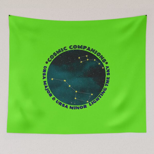 Item preview, Cosmic companions - Ursa Major & Ursa Minor lighting the sky designed and sold by Pawethic Prints Studio.
