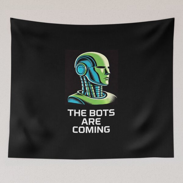 Item preview, Tesla bot designed and sold by TEEJAMBOREE.