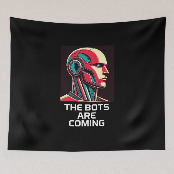 Item preview, Tesla bot designed and sold by TEEJAMBOREE.