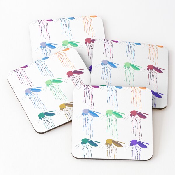 Item preview, colorful mosquitoes designed and sold by c.clementine.
