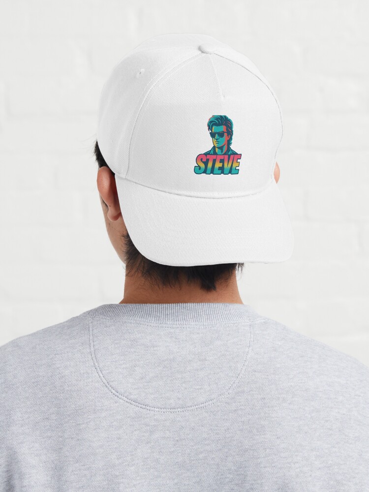 Thumbnail 4 of 7, Cap, Stranger Things Steve Harrington - Hair Like Hellfire, Style Like No One Else designed and sold by MemeMagicTees.