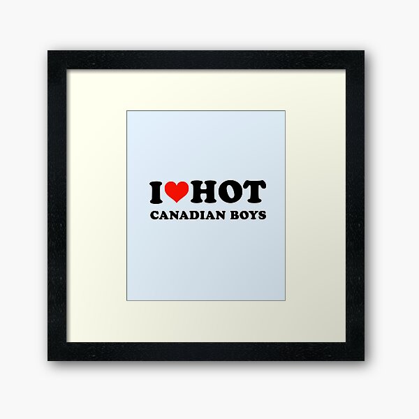 Aperçu de l'œuvre J'aime les garçons canadiens sexy créée et vendue par Beautiricart.