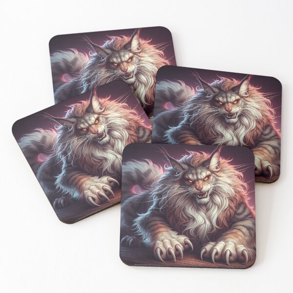 Item preview, Purring Predator with a Dinnertime Invitation designed and sold by nikkolaus.