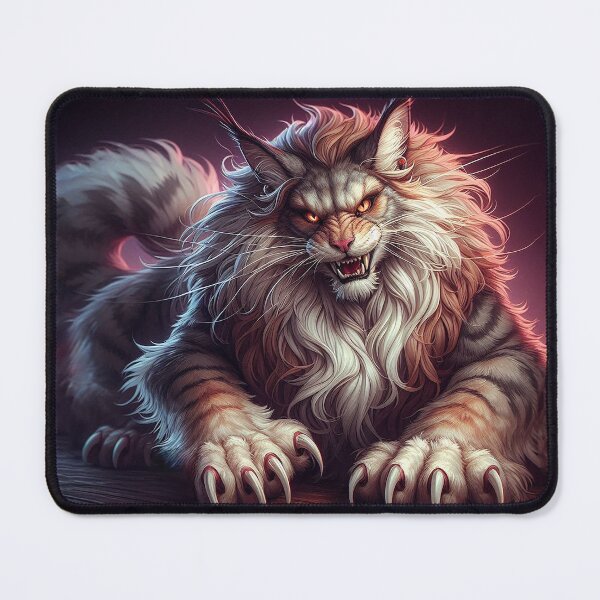 Item preview, Purring Predator with a Dinnertime Invitation designed and sold by nikkolaus.