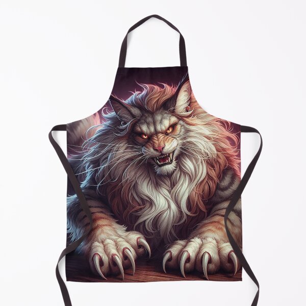 Item preview, Purring Predator with a Dinnertime Invitation designed and sold by nikkolaus.