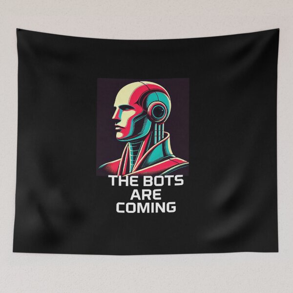 Item preview, Tesla bot designed and sold by TEEJAMBOREE.