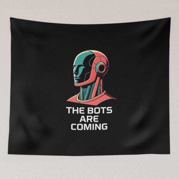 Item preview, Tesla bot designed and sold by TEEJAMBOREE.