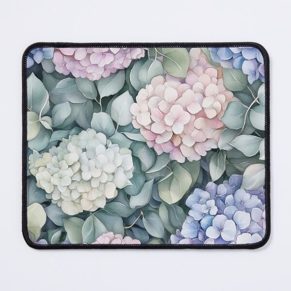 Item preview, Pretty Hydrangea and Eucalyptus designed and sold by WatercolorLane.