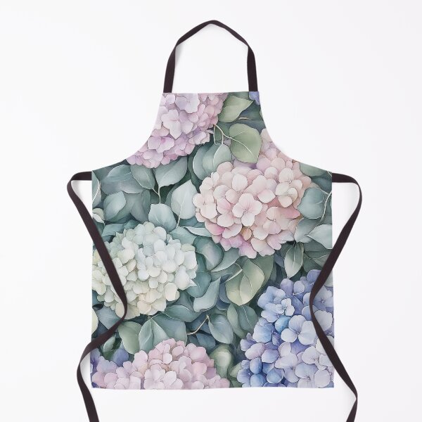 Item preview, Pretty Hydrangea and Eucalyptus designed and sold by WatercolorLane.