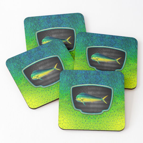 Item preview, Mahi-Mahi American Flag Badge designed and sold by artistwill.