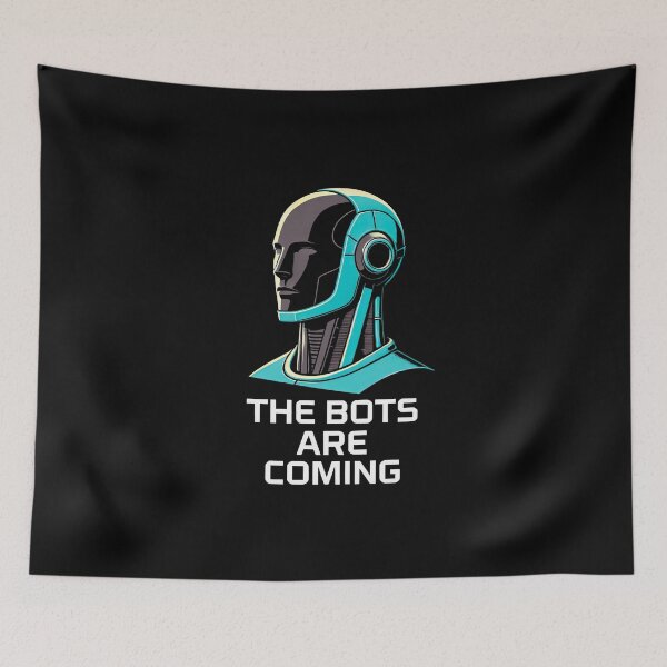 Item preview, Tesla bot designed and sold by TEEJAMBOREE.