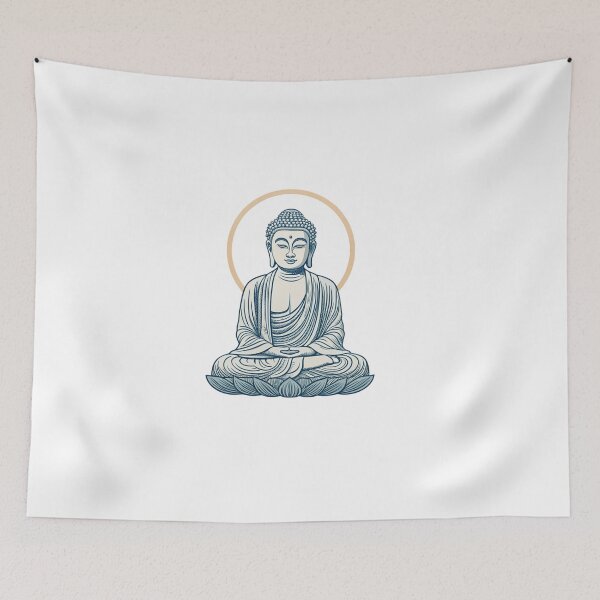 Item preview, A sitting Buddha symbolizes meditation, enlightenment, and inner peace designed and sold by Lucky 777.