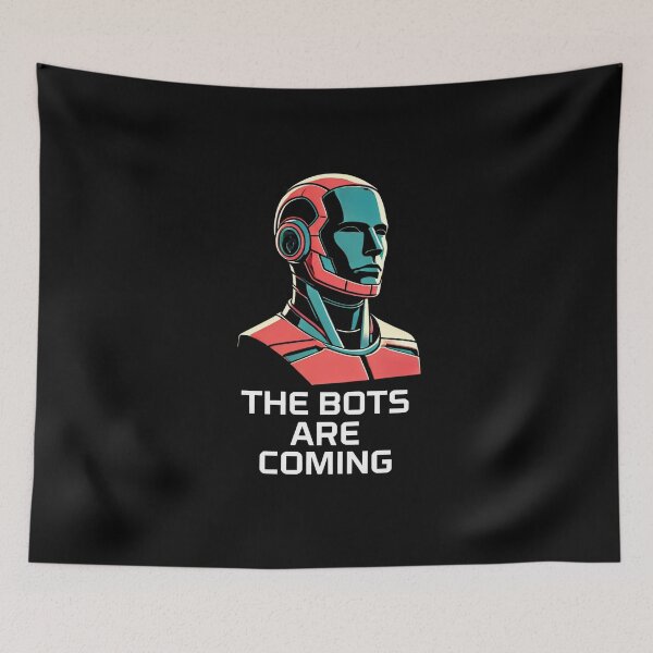 Item preview, Tesla bot designed and sold by TEEJAMBOREE.