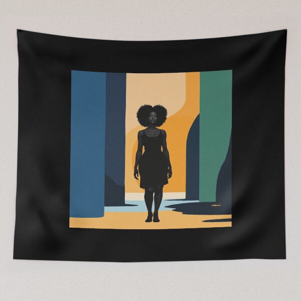 Item preview, Into the Unknown - Woman in abstract environment - Canvas Print and More designed and sold by Joey Mansell Shop.