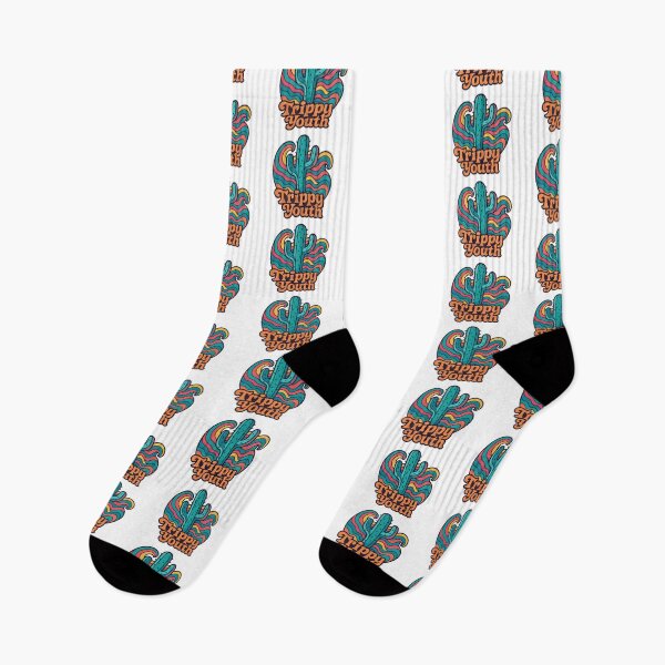Item preview, Trippy Youth Cactus | Psychedelic Summer Art designed and sold by ALITOPRINCE.
