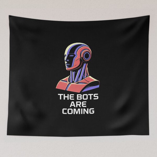 Item preview, Tesla bot designed and sold by TEEJAMBOREE.