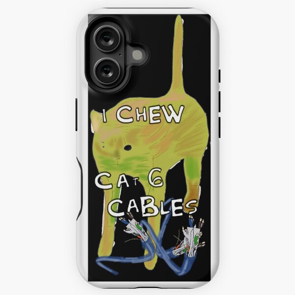 Item preview, I Chew Cat 6 Cables designed and sold by Grimoriumart.