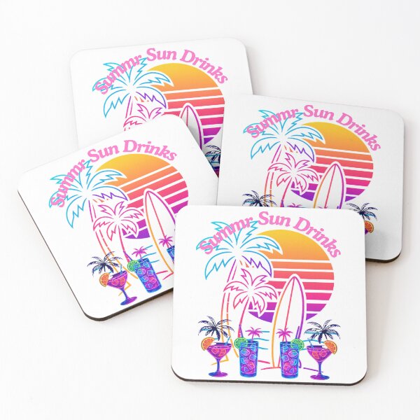 Item preview, Summer Sun Drinks – Neon Tropical Vibes designed and sold by Azazel77.