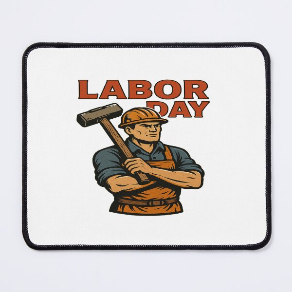Item preview, Labor Day: Vintage Comic-Style Worker Graphic designed and sold by Vibeware.