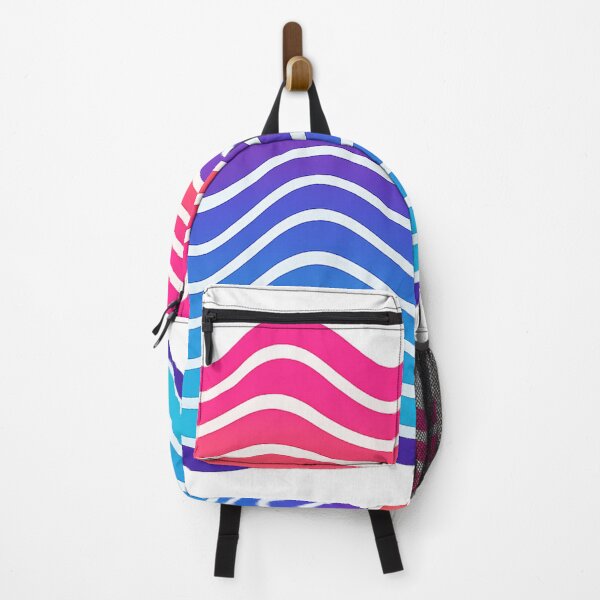 Item preview, Retro Neon Wavy Lines with Sunset Gradient designed and sold by KurzejsDesign.