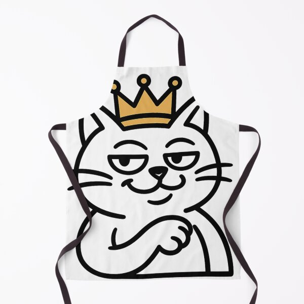 Item preview, Smug Royal Cat in Bold Line Art designed and sold by KurzejsDesign.