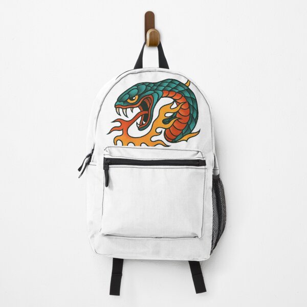 Item preview, Flamethrower Serpent Snake Tattoo Traditional Color designed and sold by 3x3x3am.