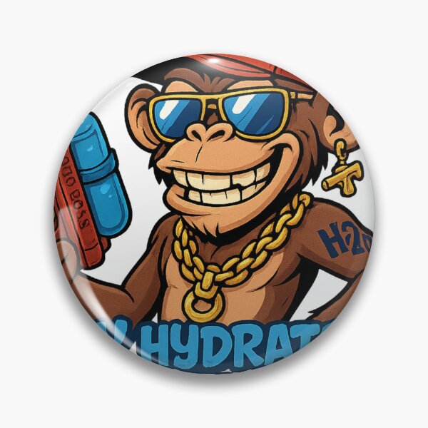 Item preview, Gangster Monkey with Super Soaker Water Gun designed and sold by KurzejsDesign.