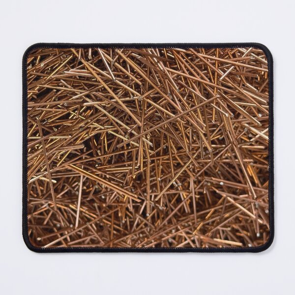Item preview, Copper Wire Chaos – Abstract Metallic Texture designed and sold by Sannele Design.