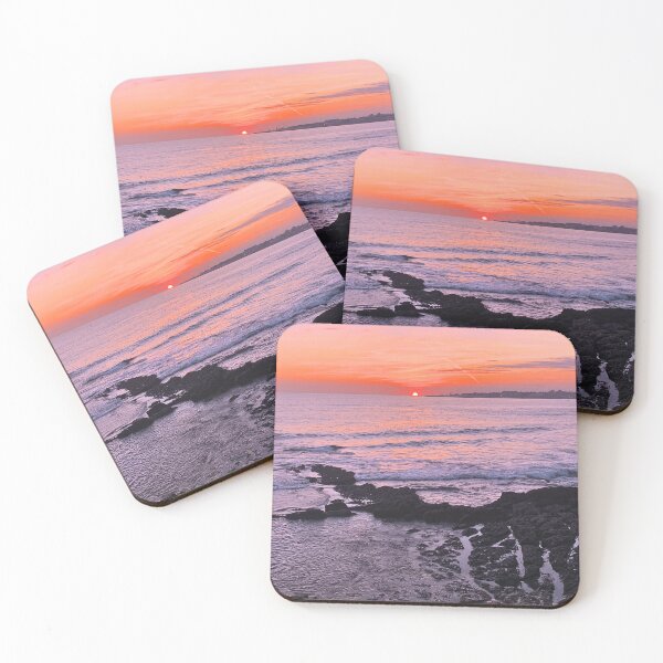 Item preview, Sunset of rocky ocean coast - purple designed and sold by Dryft7.