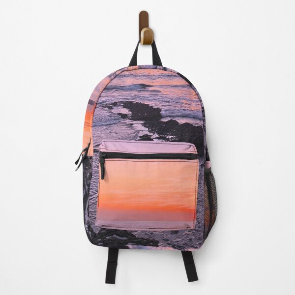 Item preview, Sunset of rocky ocean coast - purple designed and sold by Dryft7.