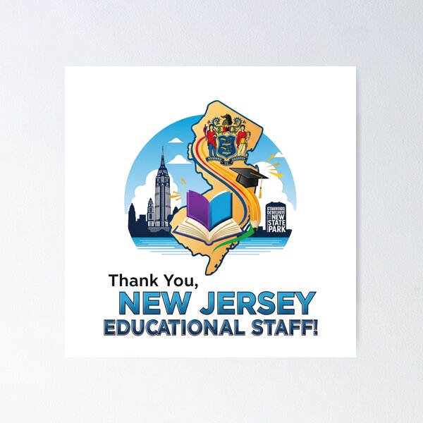 Item preview, Thank you, new jersey educational staff!  designed and sold by SCOTTVLLC.