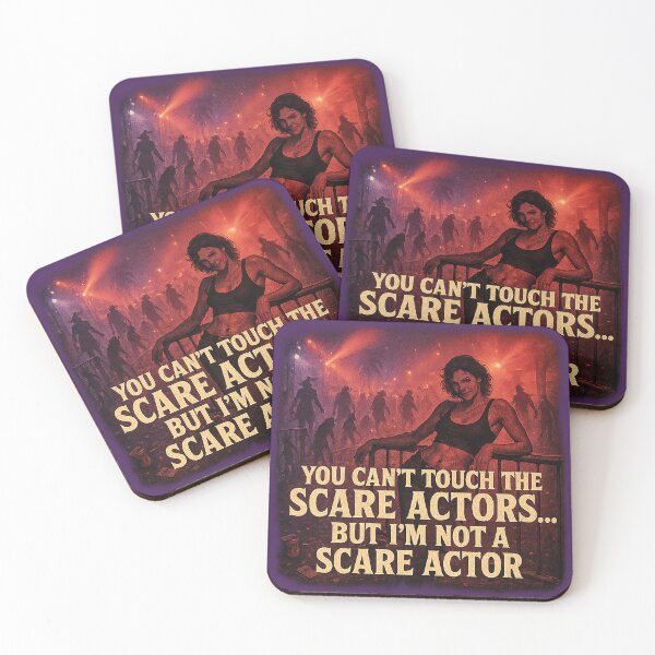 Item preview, You Can't Touch the Scare Actors (with woman) - HHN - Halloween Horror Nights 2025 - Universal Studios designed and sold by Theme Snark.