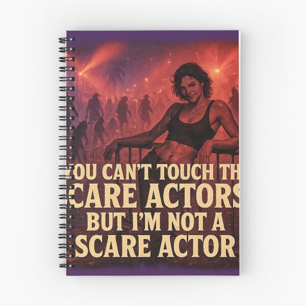 Item preview, You Can't Touch the Scare Actors (with woman) - HHN - Halloween Horror Nights 2025 - Universal Studios designed and sold by Theme Snark.