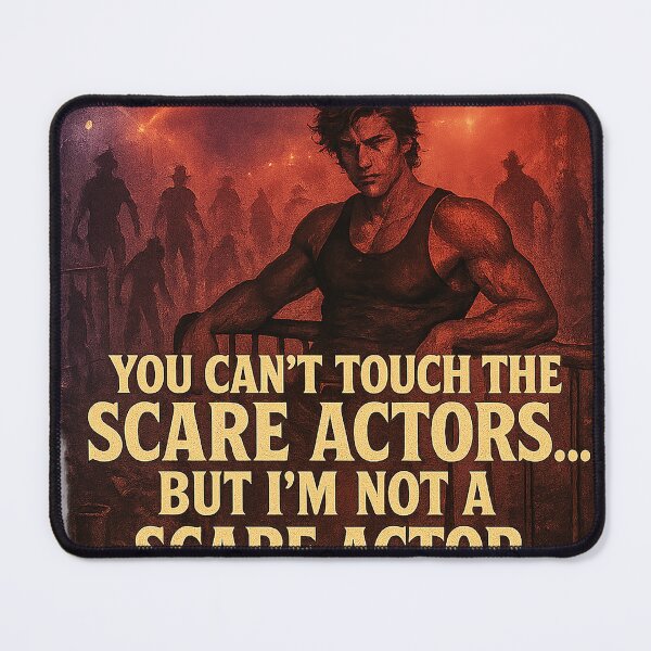 Item preview, You Can't Touch the Scare Actors (with man) - HHN - Halloween Horror Nights 2025 - Universal Studios designed and sold by Theme Snark.