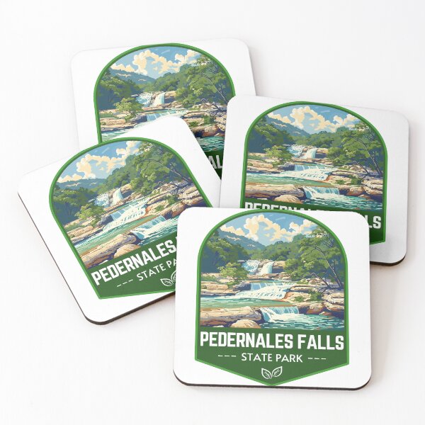 Item preview, Pedernales Falls State Park in Texas, USA Vintage Travel Art Badge designed and sold by MaateoDesign.