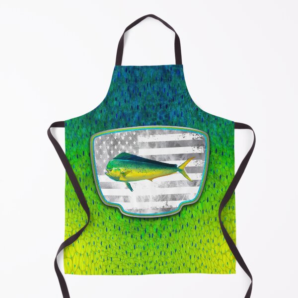 Item preview, Mahi-Mahi American Flag Badge designed and sold by artistwill.