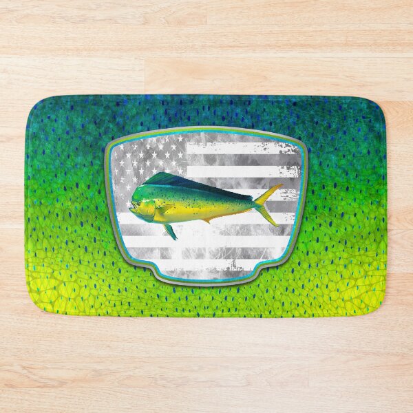 Item preview, Mahi-Mahi American Flag Badge designed and sold by artistwill.