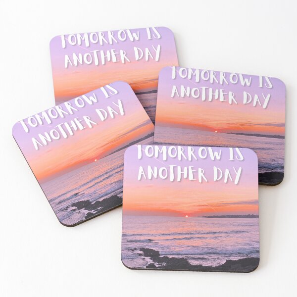 Item preview, Sunset of rocky ocean coast with text designed and sold by Dryft7.