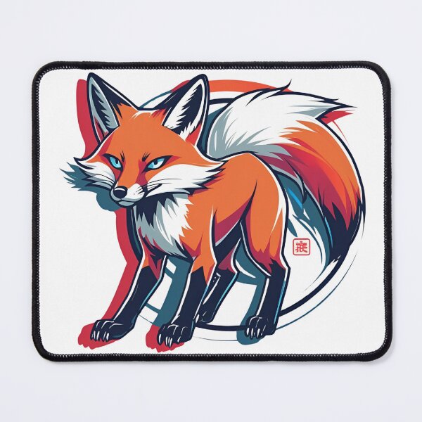 Item preview, Stylized fox in Japanese manga style designed and sold by MadeByAC.