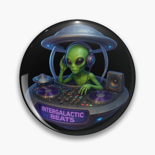Item preview, Intergalactic Beats – Alien DJ in Space designed and sold by Girih.