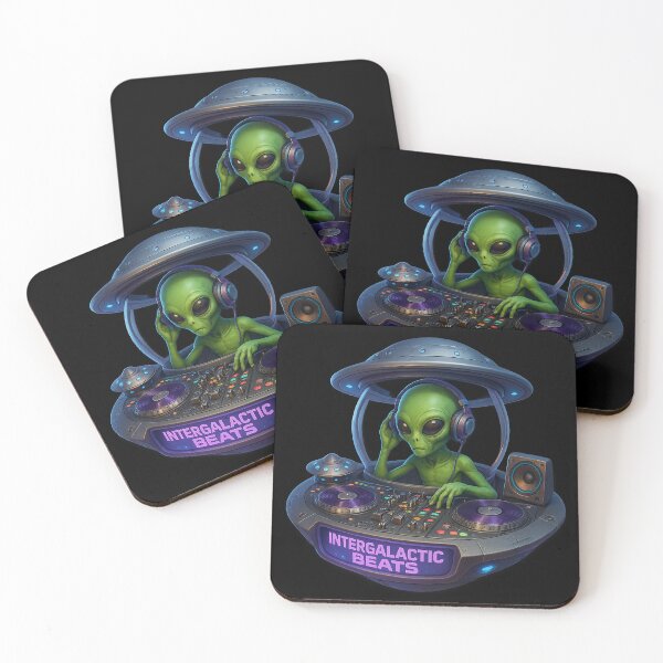 Item preview, Intergalactic Beats – Alien DJ in Space designed and sold by Girih.