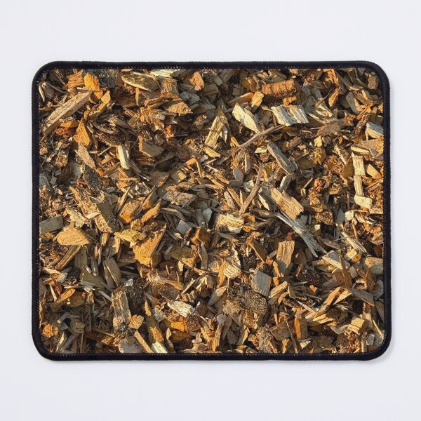 Item preview, Organic Texture – Wood Mulch Close-Up in Warm Light designed and sold by Sannele Design.