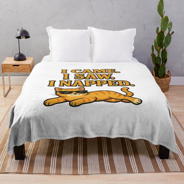 Item preview, Cool Cat Nap Quote – Funny Lazy Sleeping Cat with Sunglasses designed and sold by QuietCuddles.