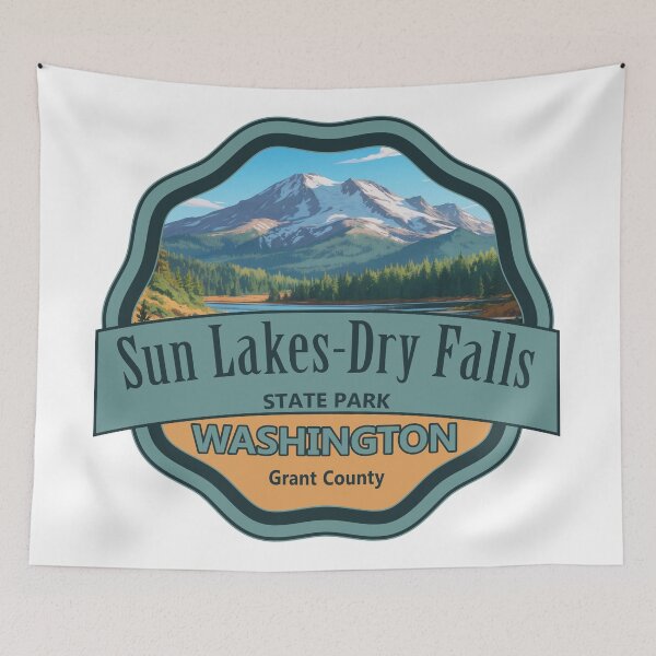 Item preview, Sun Lakes-Dry Falls State Park, Grant County, Washington designed and sold by Wanderful-roads.
