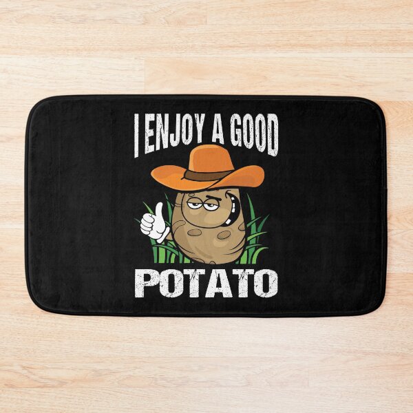 Item preview, I Enjoy a Good Potato – Funny Cowboy Potato Vegan Humor designed and sold by Dmetalx Art Apparel.
