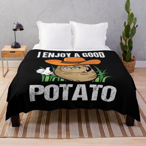 Item preview, I Enjoy a Good Potato – Funny Cowboy Potato Vegan Humor designed and sold by Dmetalx Art Apparel.
