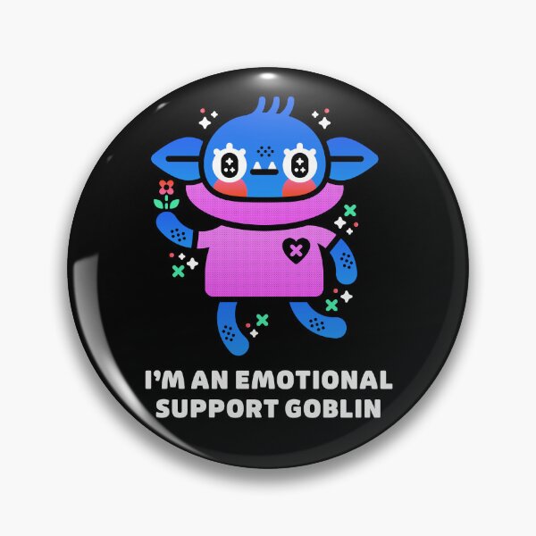 Item preview, I’m An Emotional Support Goblin Funny Cute Creature Design designed and sold by musingtreeart.