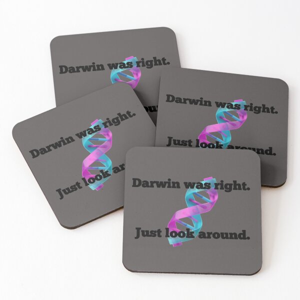 Item preview, Darwin Was Right DNA Evolution Science Design designed and sold by Heal of Souls Designs .